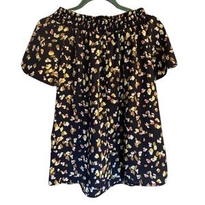 🔥2 FOR $10🔥 NWOT FSL Apparrel Navy Off the Shoulder Top S